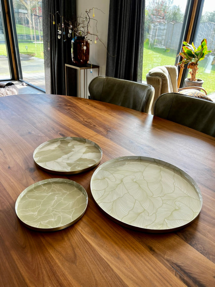 Moderne Decoratieschaal blad - 3 varianten - Metaal