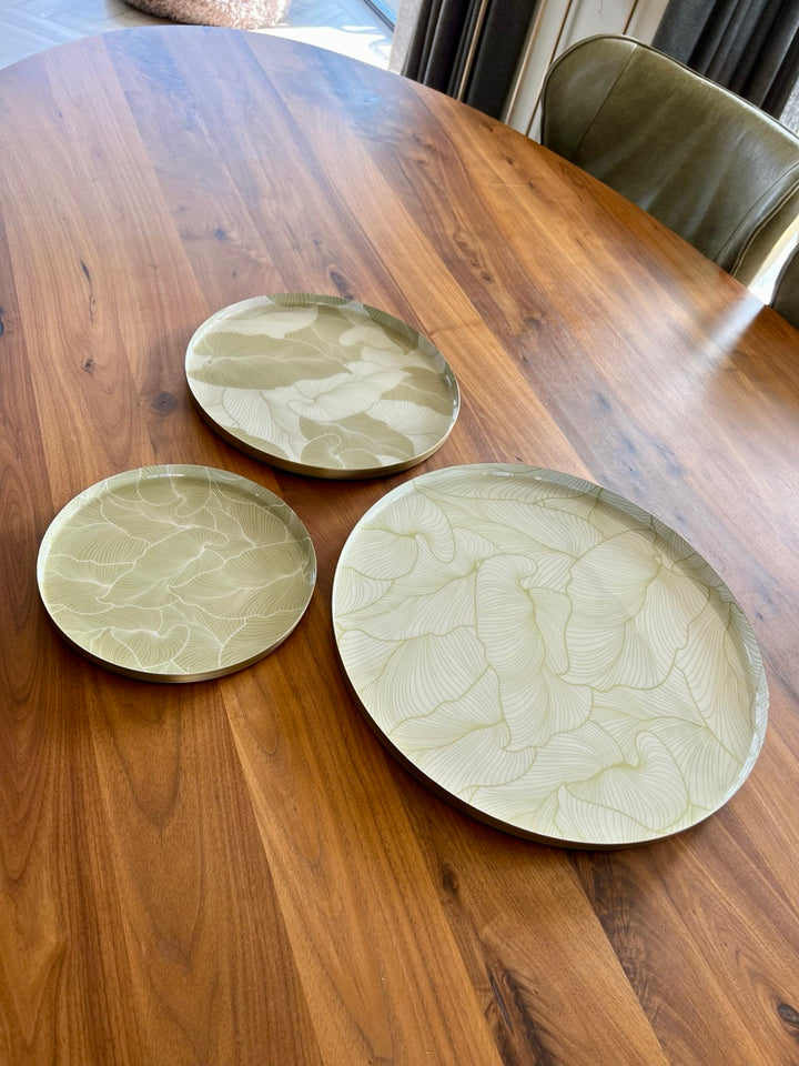 Moderne Decoratieschaal blad - 3 varianten - Metaal