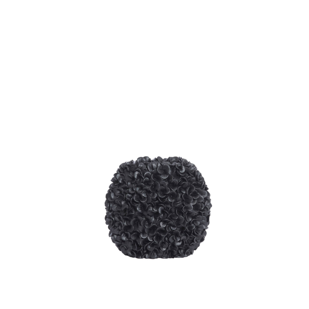 Blumenvase mattschwarz PHYLIA - 31,5x17x28 cm