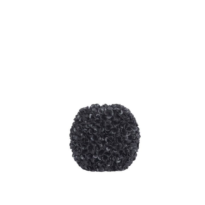 Blumenvase mattschwarz PHYLIA - 31,5x17x28 cm