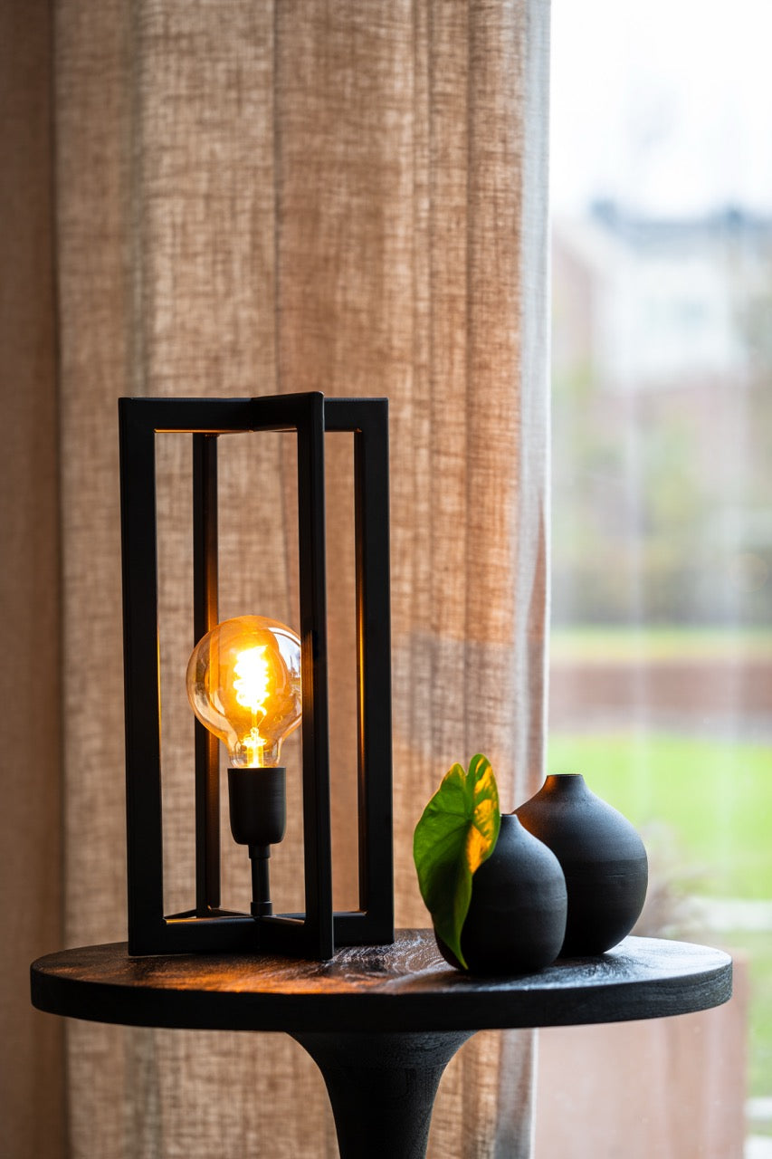 Kleine Vase RAYAT - Ø9x10 cm - mattschwarz