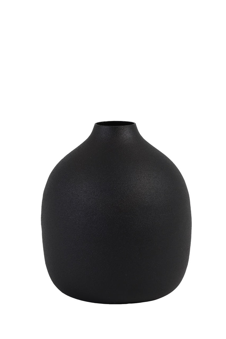 Kleine Vase RAYAT - Ø9x10 cm - mattschwarz