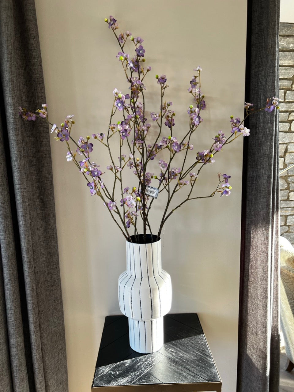 Mini Blütenzweig - lila - 100cm