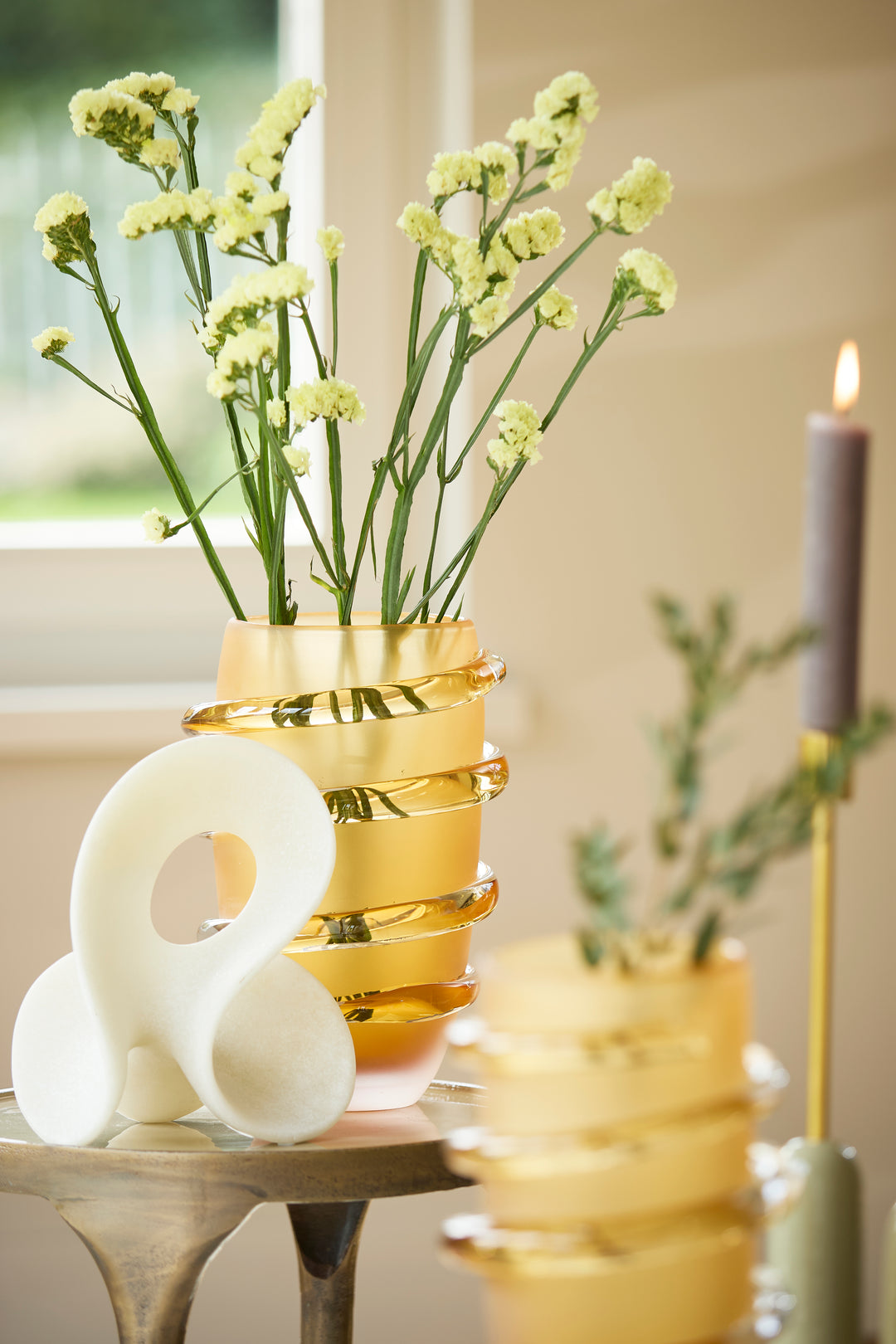 Ornament ZAINO - 19,5x14,5x23 cm - creme