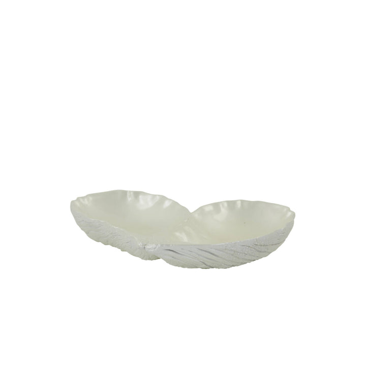 Schuppenauster Perlmutt weiß - 28,5x21,5x4,5 cm