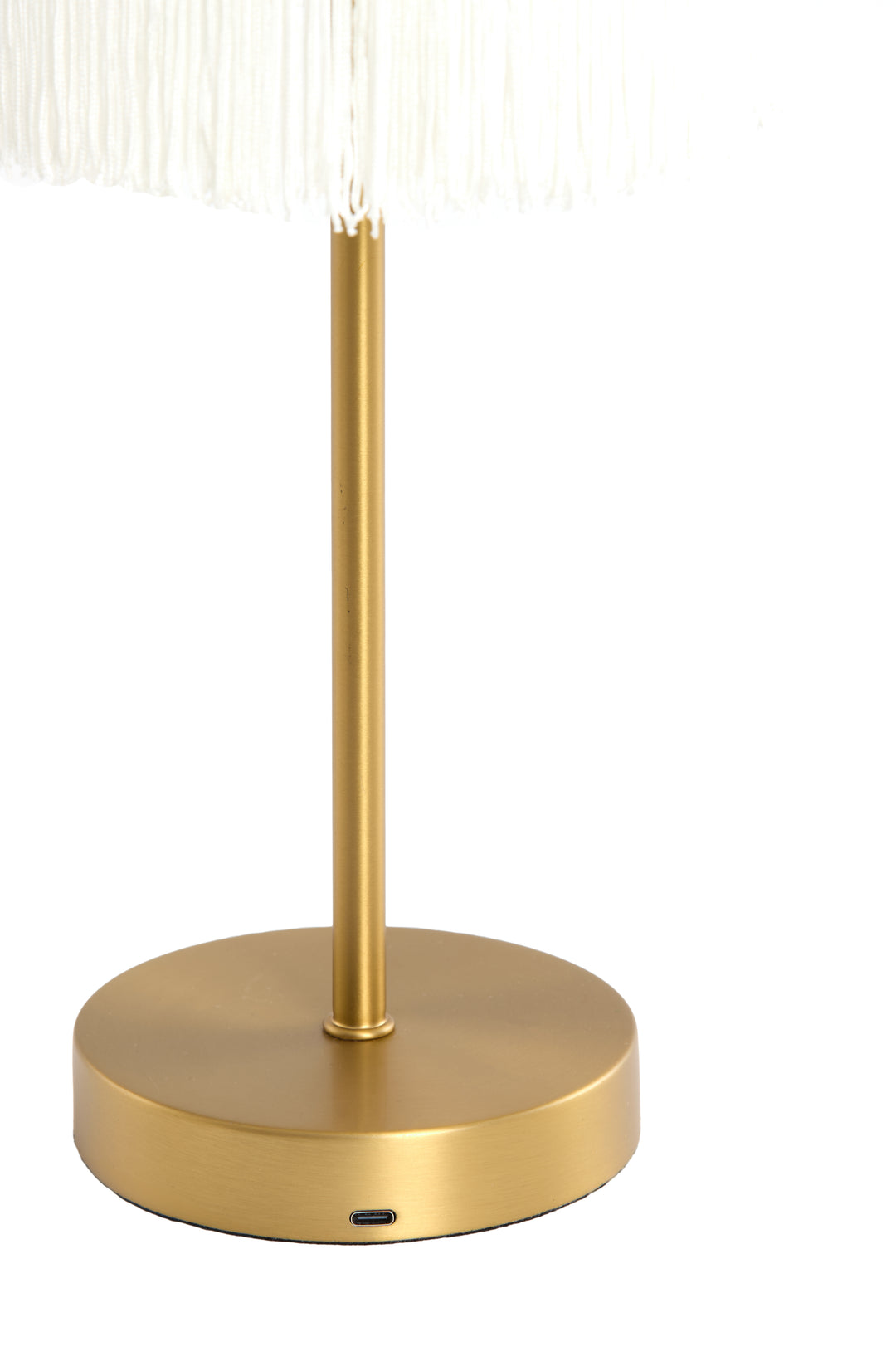 Tischleuchte LED - Ø17x35 cm - Antik Bronze/Creme