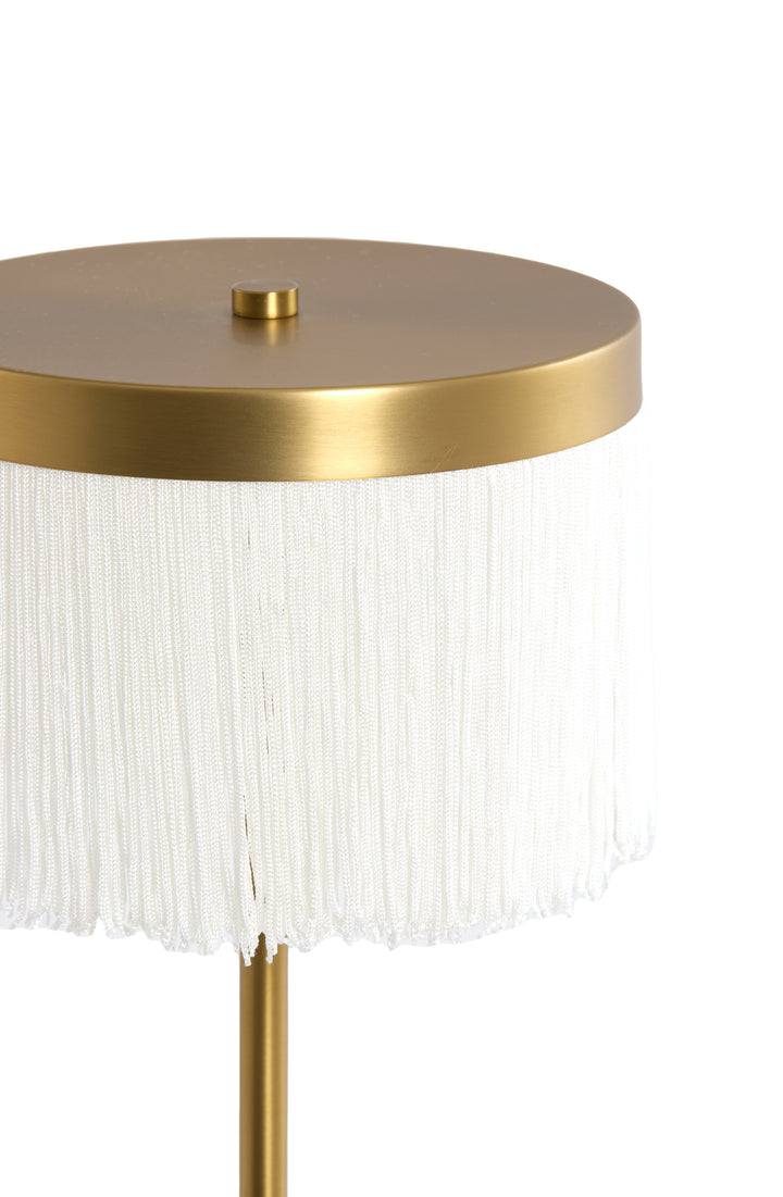 Tischleuchte LED - Ø17x35 cm - Antik Bronze/Creme