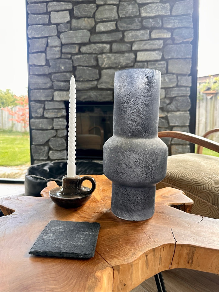 Vase Milchglas - Ø14x30cm