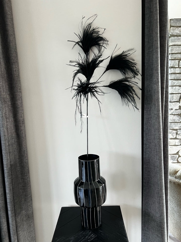 Federbusch XL - 95 cm - Schwarz