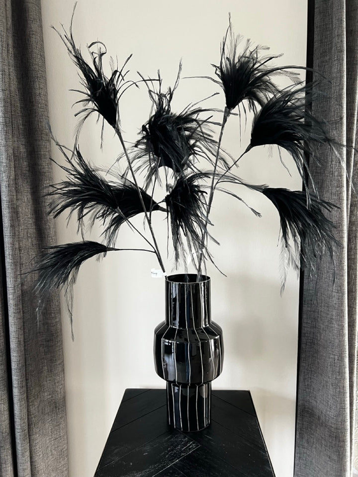 Federbusch XL - 95 cm - Schwarz