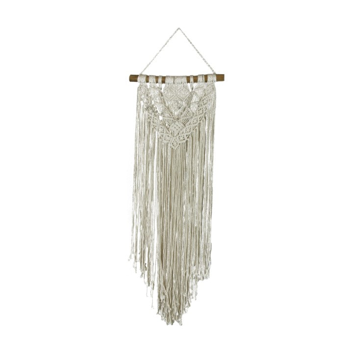 Gevlochten wandkleed - macramé - 38x100cm