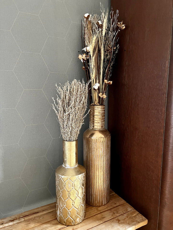 Droogbloemen bundel 'Star grass'  - ↑50 cm - White wash