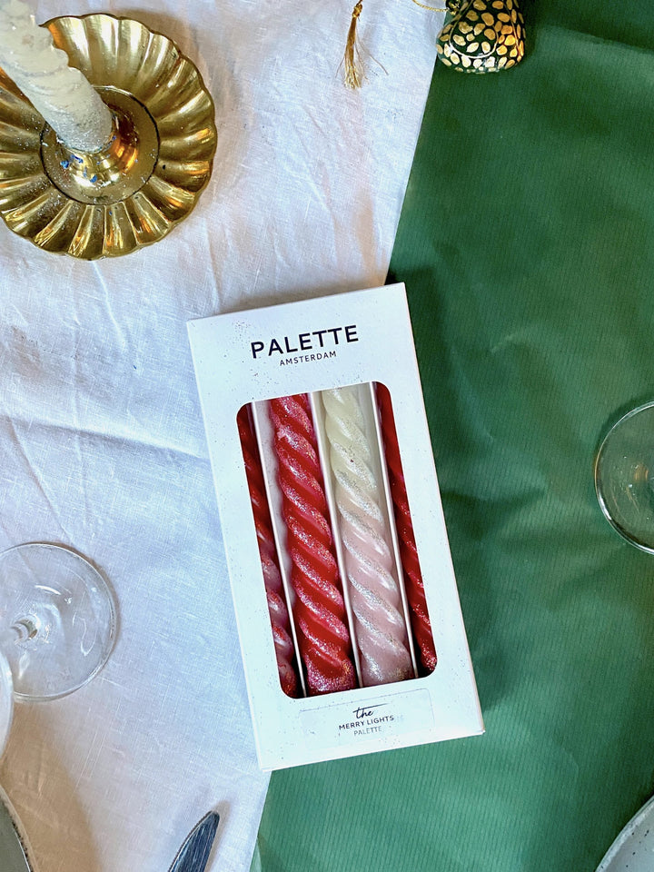 Swirl kaarsen - Merry Lights - 4 stuks