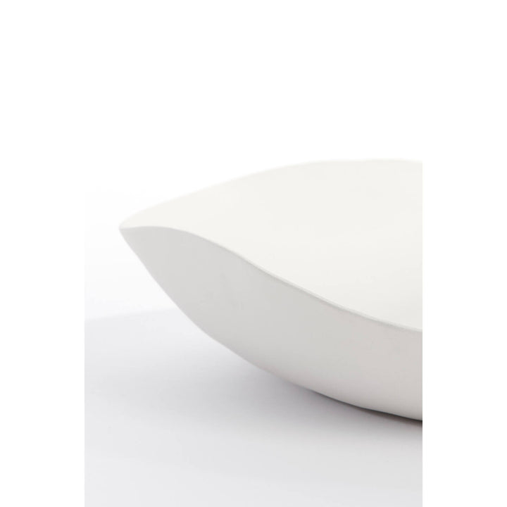 Gebogene Schüssel - 33x32x6,5cm - Creme 