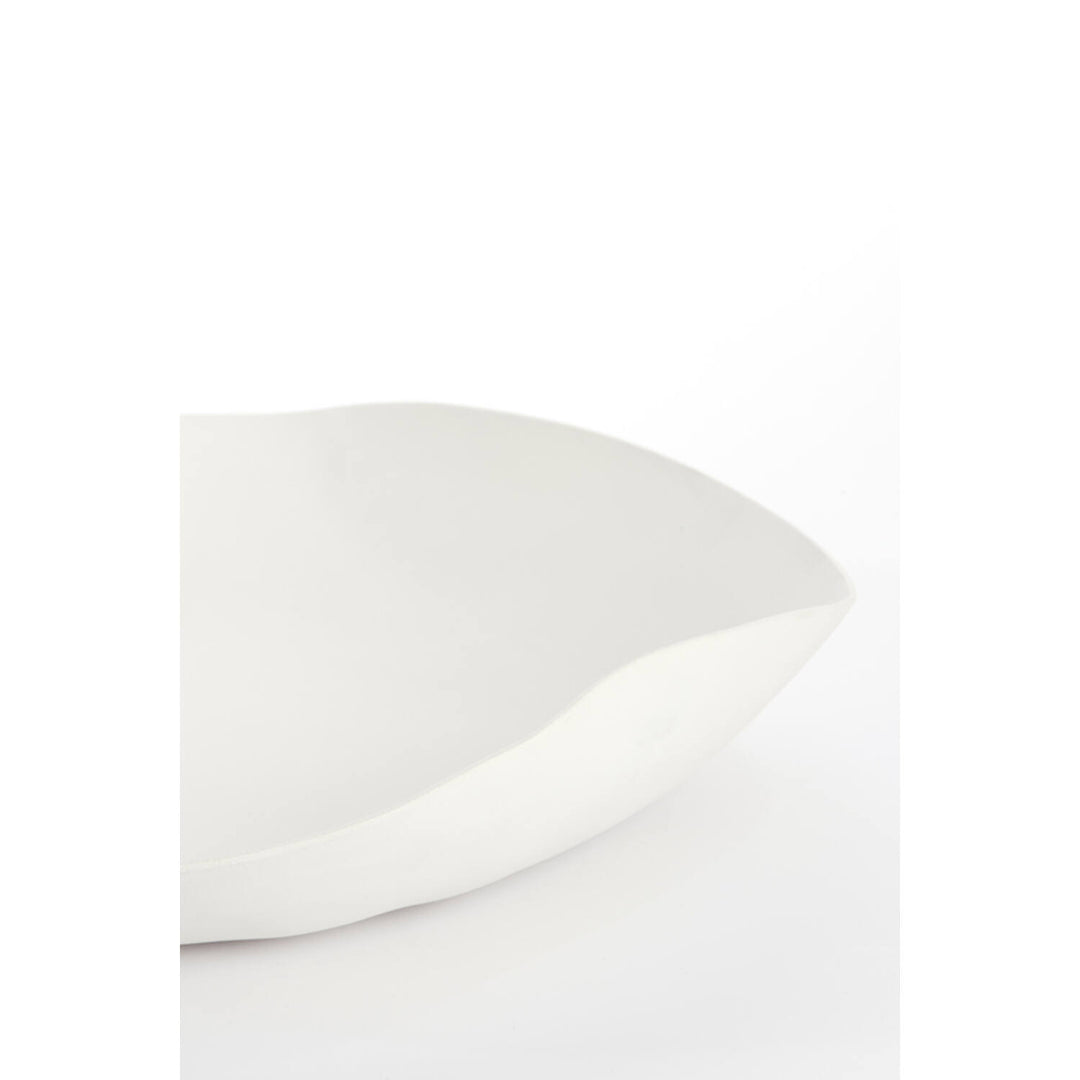 Gebogene Schüssel - 33x32x6,5cm - Creme 