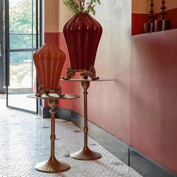 Beistelltisch JANNA Metall - Ø50x60 cm - Antik Bronze