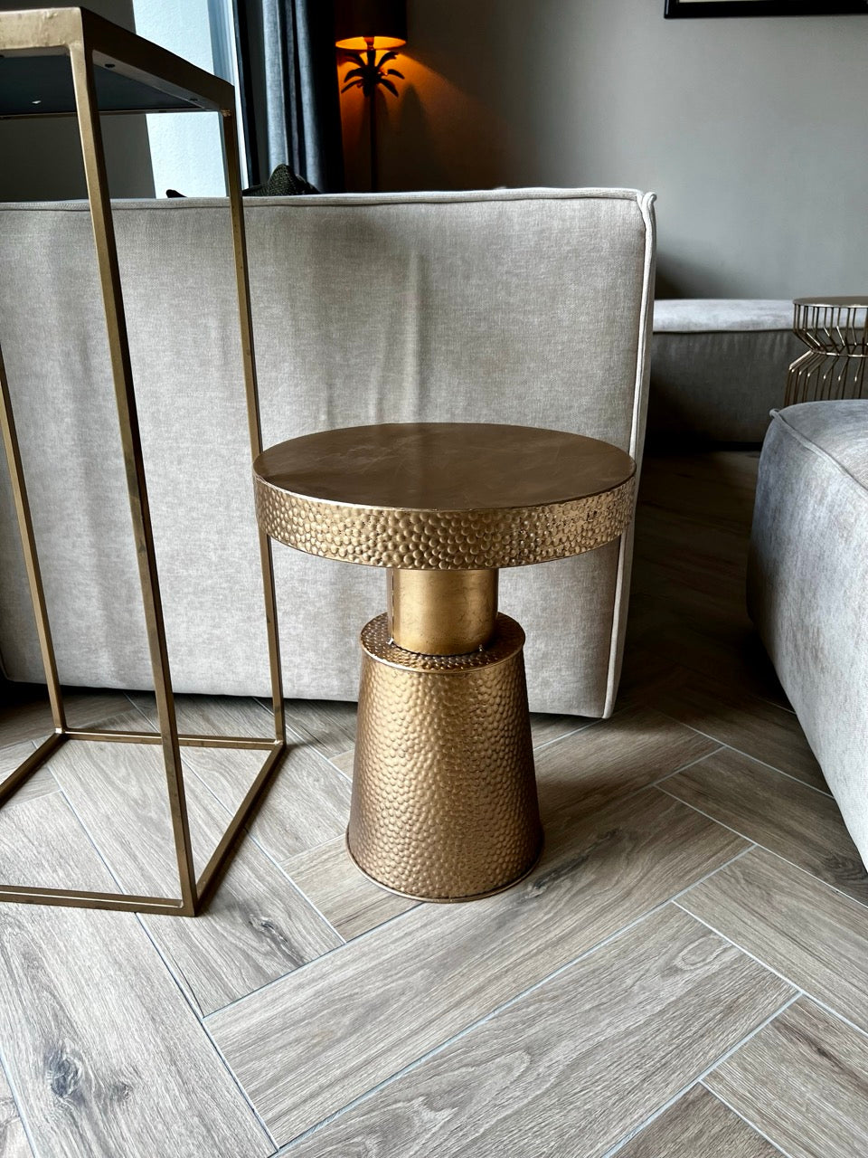 Bijzettafel Metaal "Bubble" - ↑44 cm / →37,5 cm  - Goud