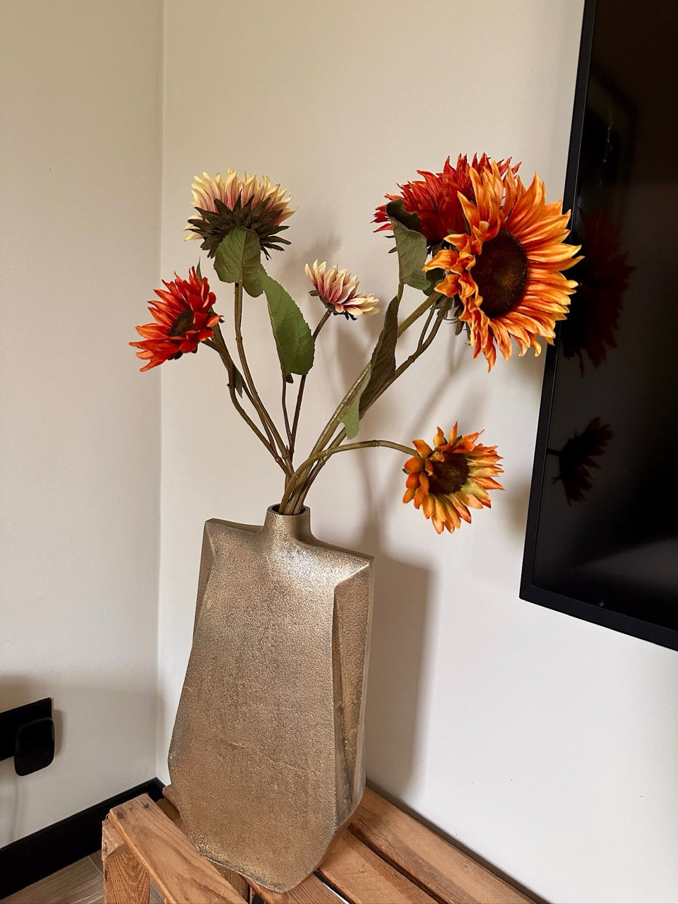 Boeket Herfstzon Bloemen - 75cm hoog