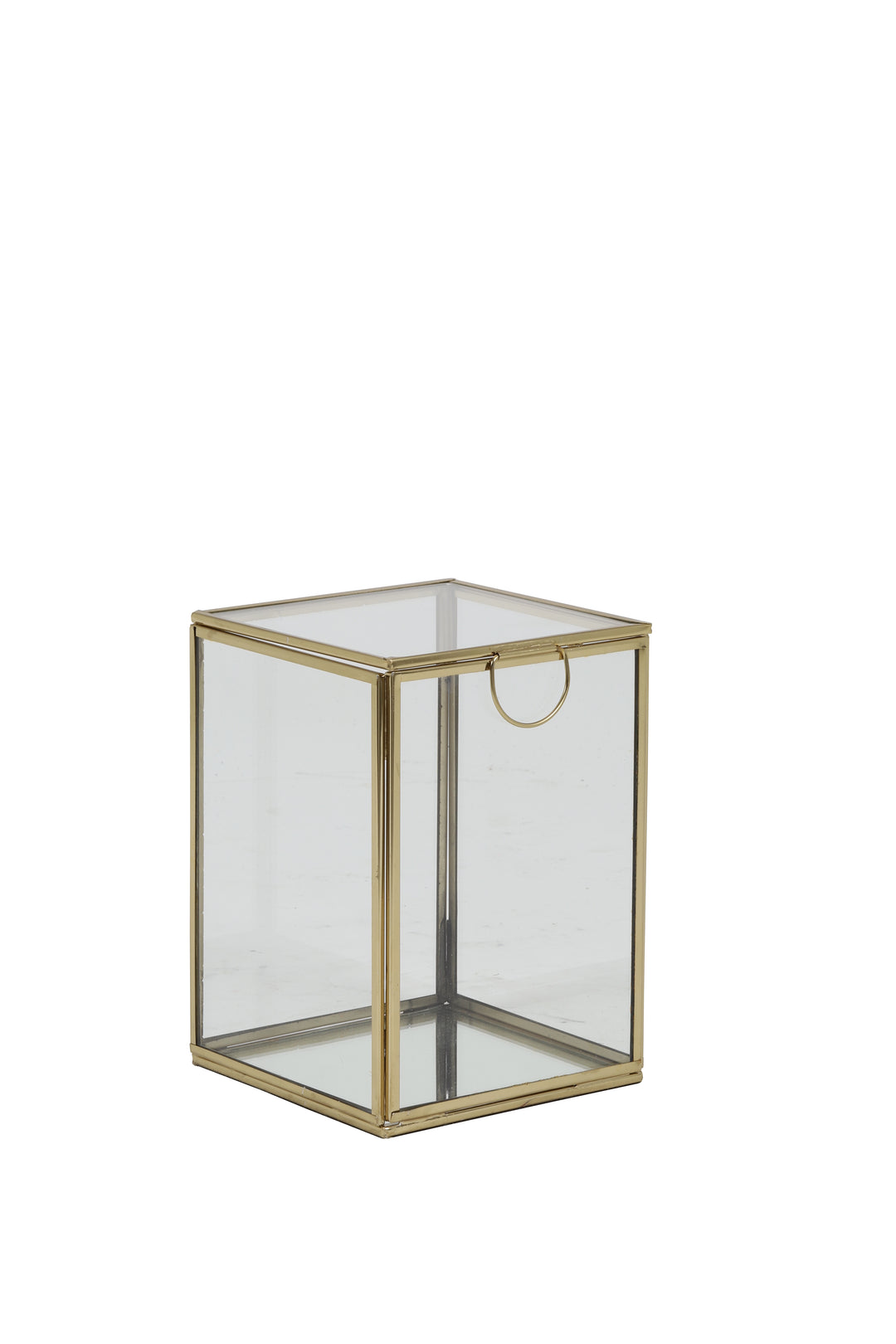 Deco box spiegel - 12x12x17 cm - Goud