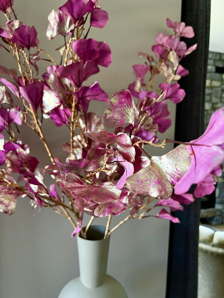Gingkozweig Ruka Rose - 126cm hoch - Gold/Lila