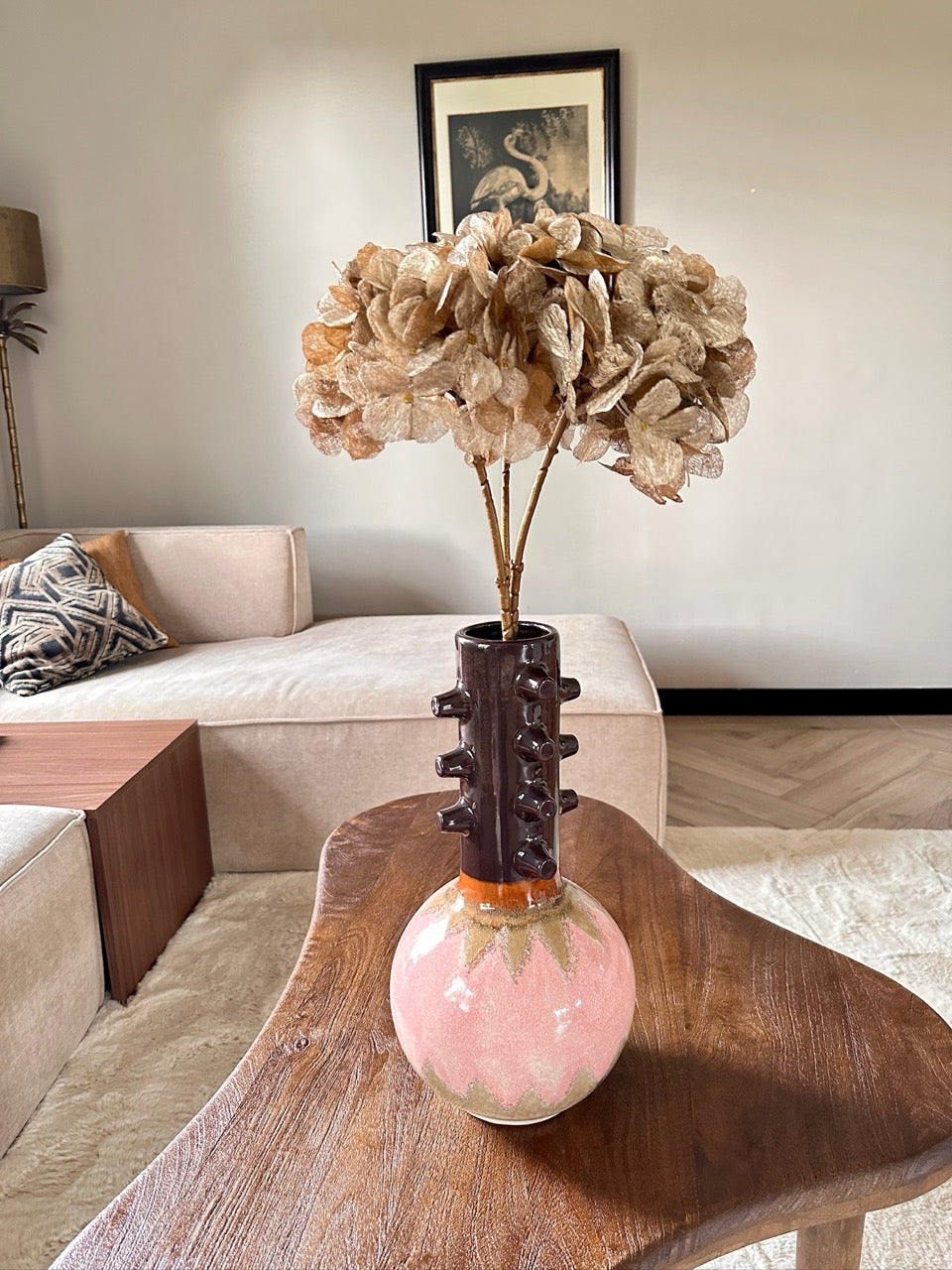 Gouden hortensia - 3 takken - 65cm hoog
