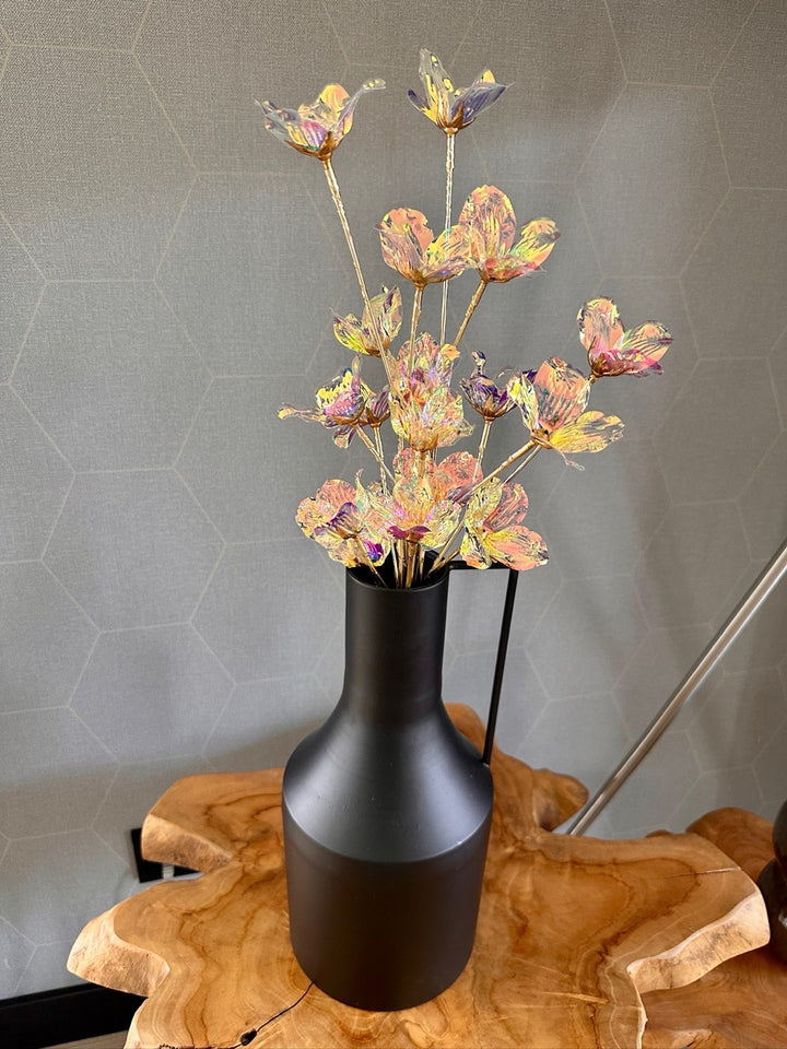 Iriserende bloemen - 2 takken - 60cm hoog
