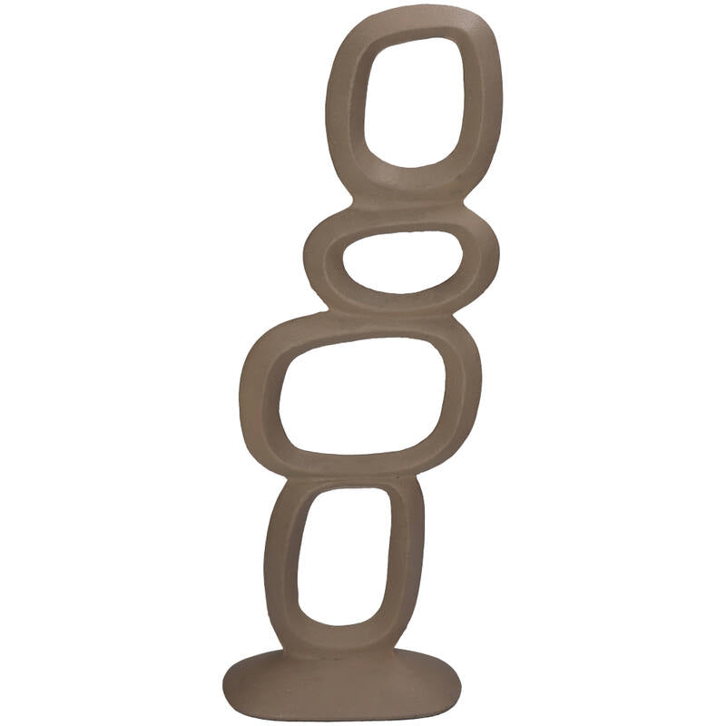 Organisch Beige ornament -metaal - 2 varianten