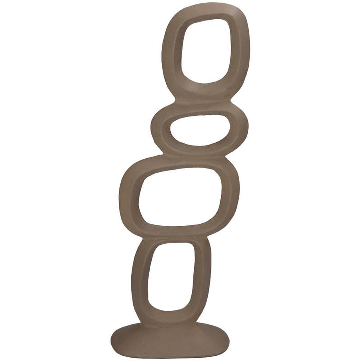 Organisch Beige ornament -metaal - 2 varianten