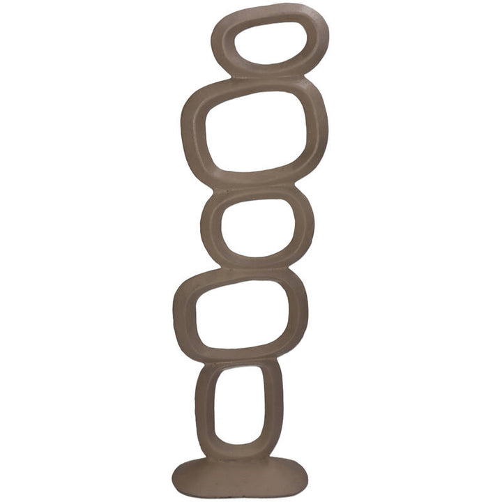 Organisch Beige ornament -metaal - 2 varianten