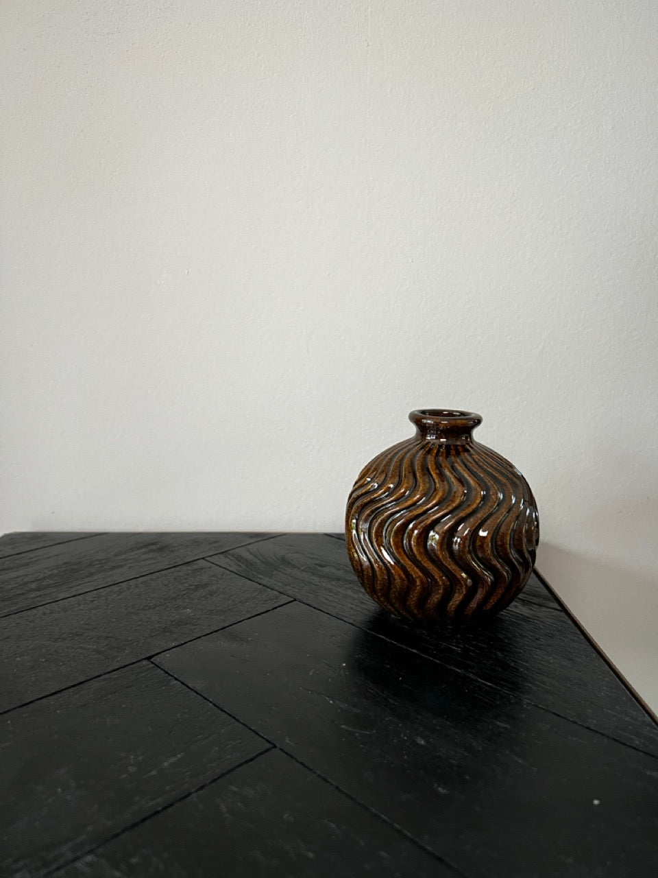 Klein keramisch vaasje - 8x8x9 cm - 3 varianten