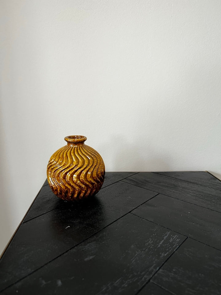 Klein keramisch vaasje - 8x8x9 cm - 3 varianten