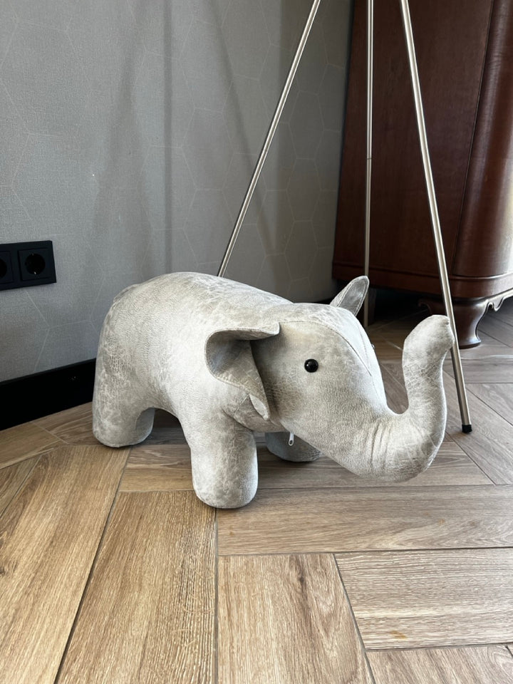 Elefantenhocker grau - 62x27x30cm
