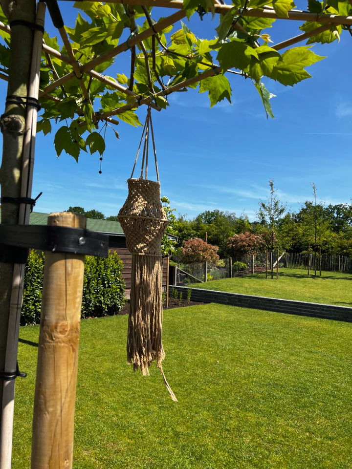 Macramé hanger - 2 kleuren - 18x90cm