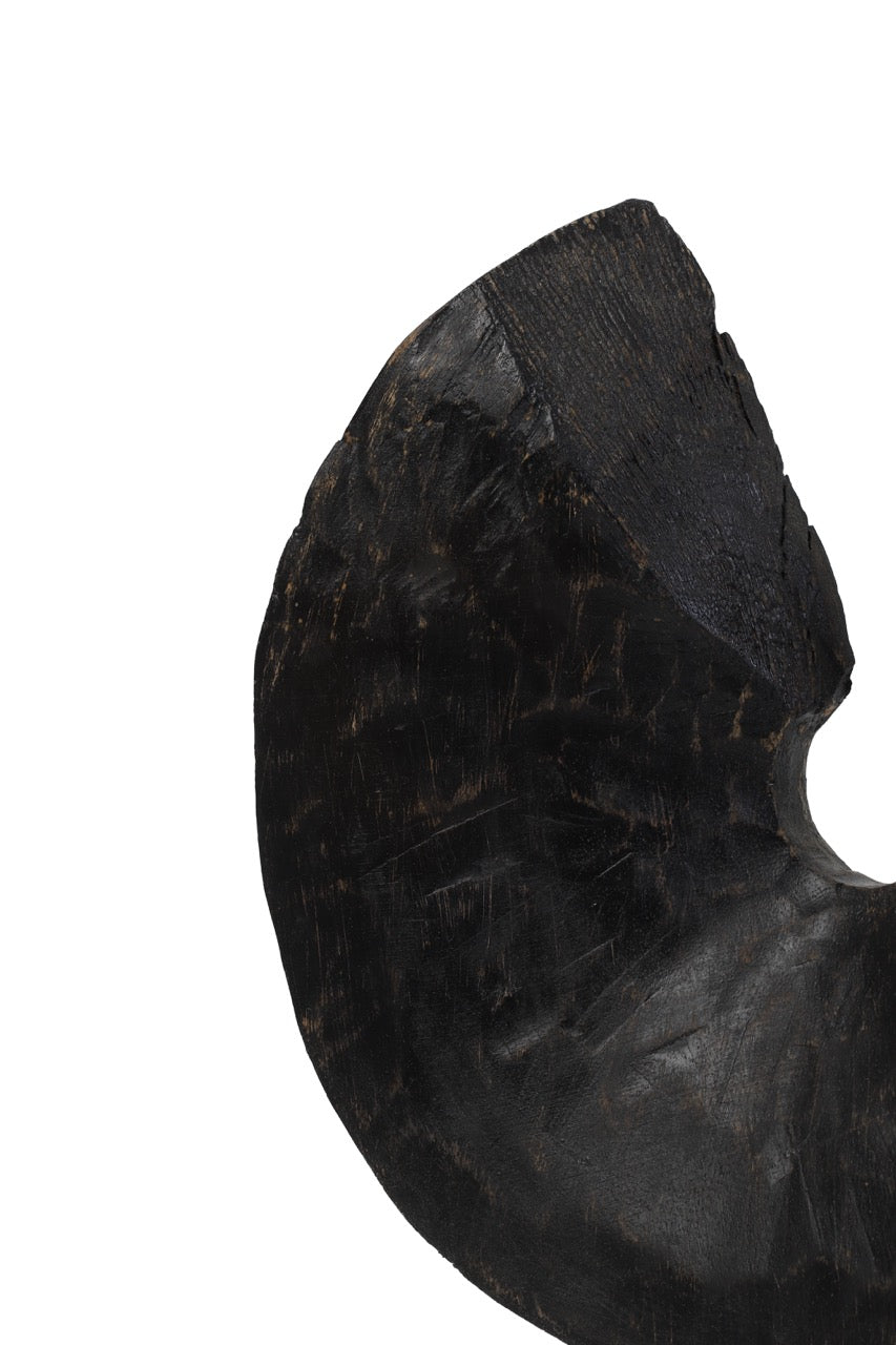 Ornament ODION hout - 30,5x8,5x47,5cm - Zwart