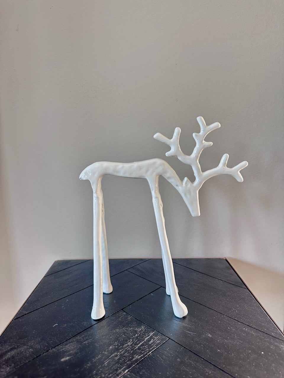 Ornament rendier DEER - Crème glans - 2 varianten
