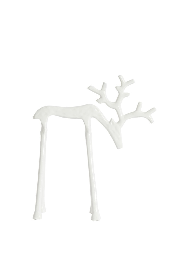 Ornament rendier DEER - Crème glans - 2 varianten
