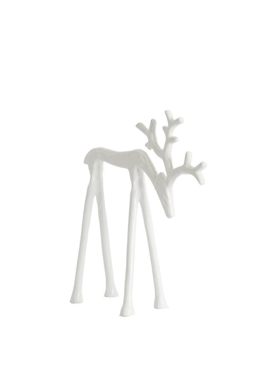 Ornament rendier DEER - Crème glans - 2 varianten