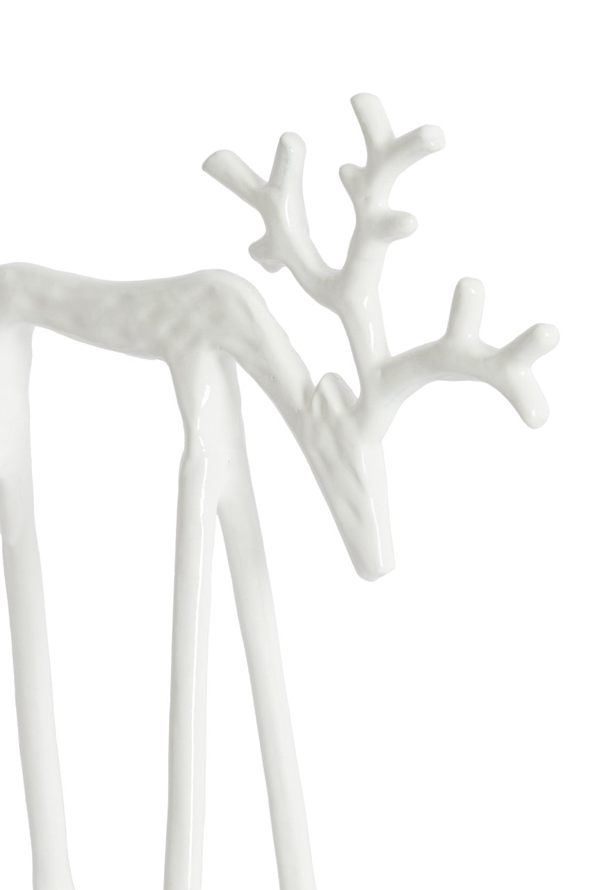 Ornament rendier DEER - Crème glans - 2 varianten