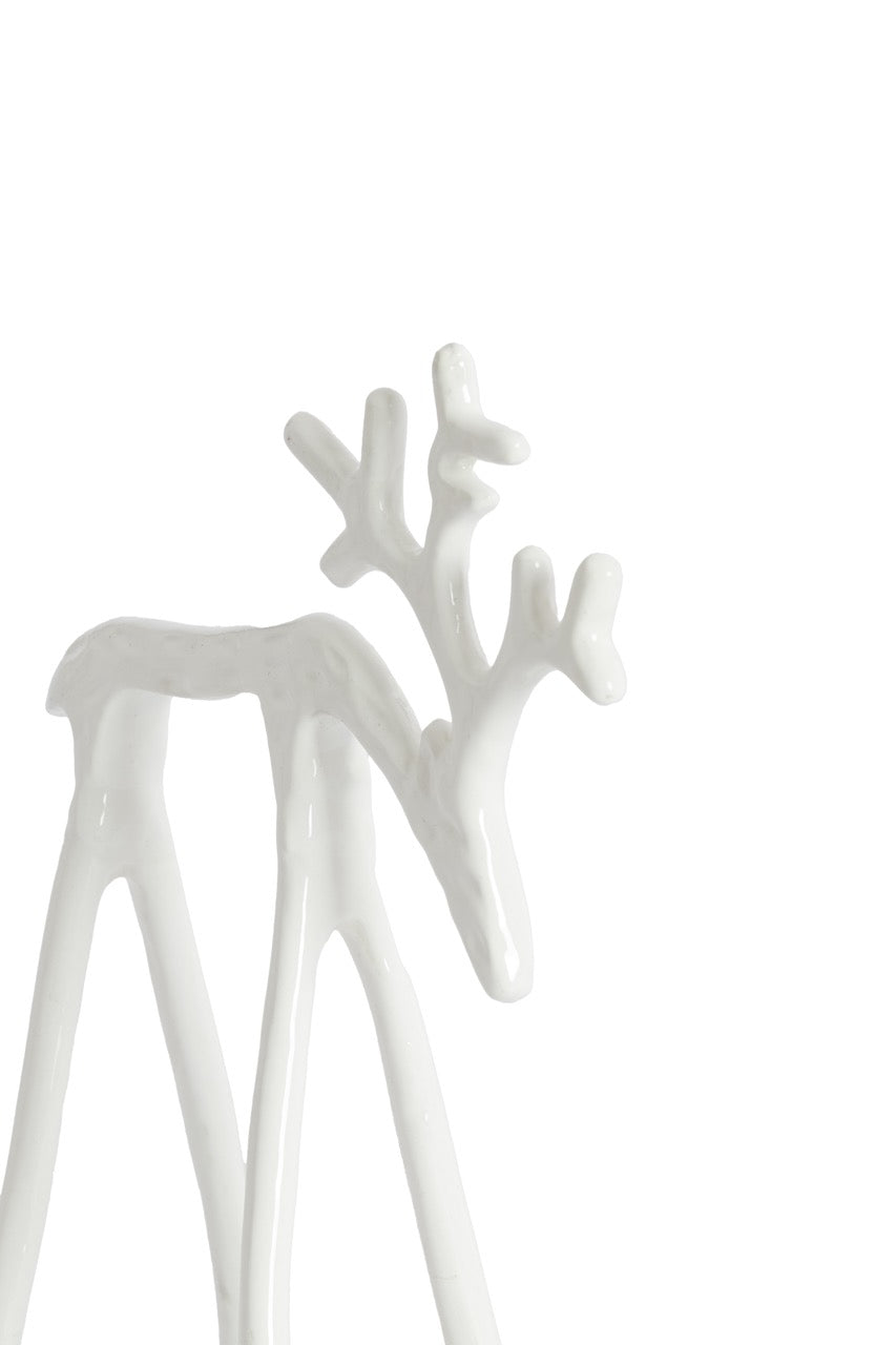Ornament rendier DEER - Crème glans - 2 varianten