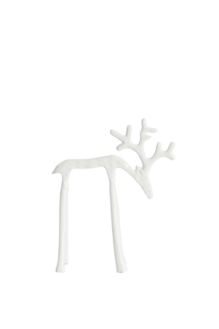 Ornament rendier DEER - Crème glans - 2 varianten