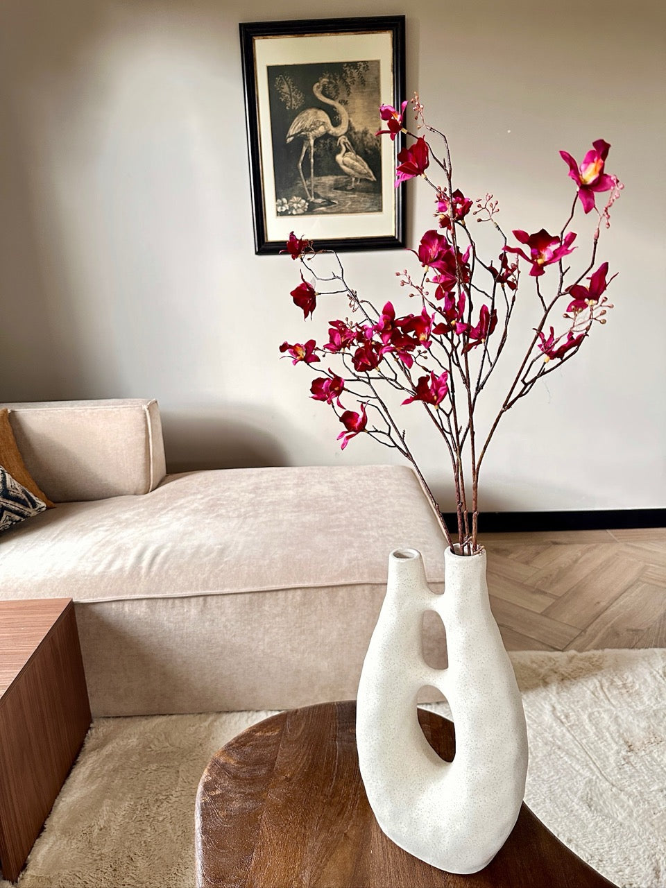 Paarse orchidee - 2 of 4 takken - 85cm hoog
