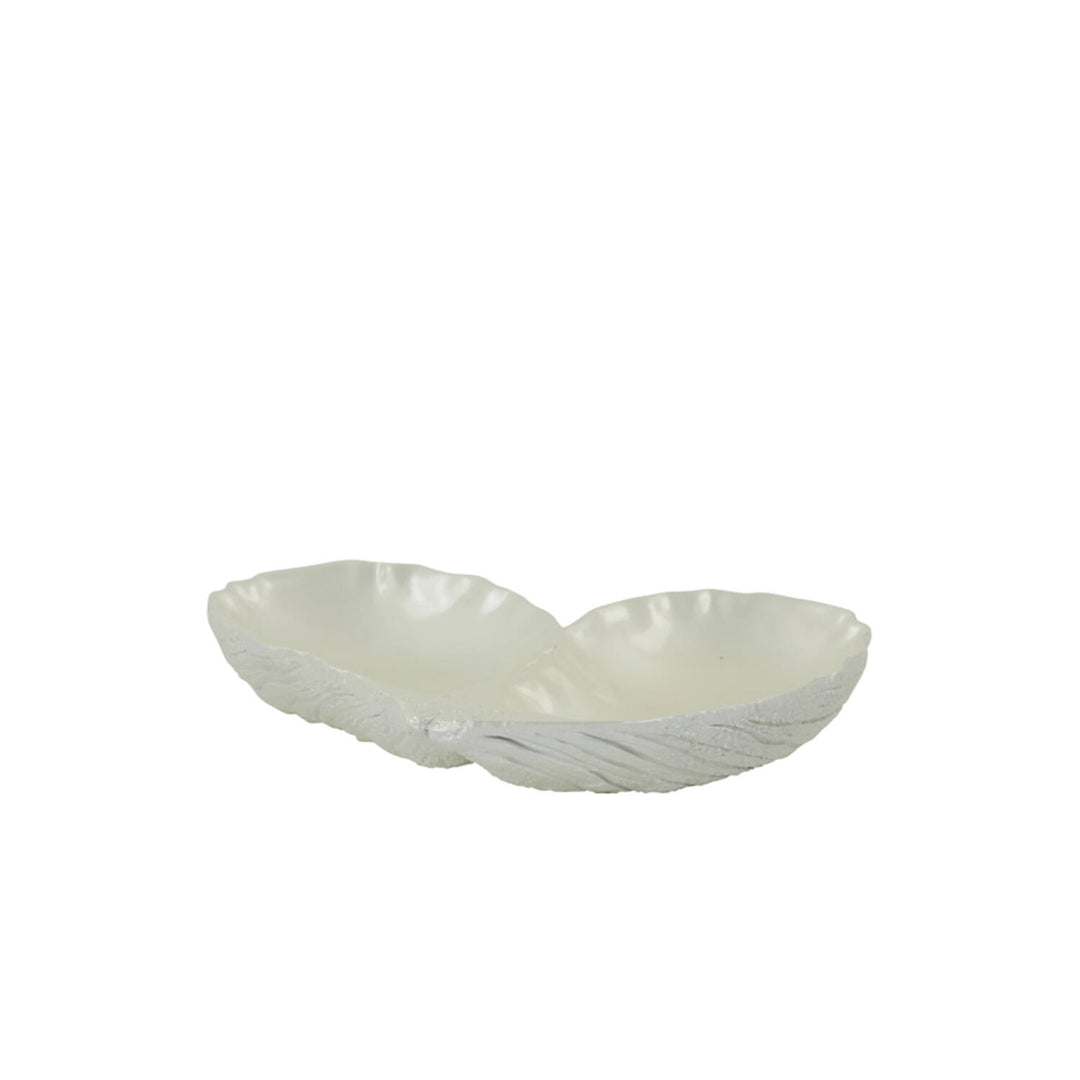 Schuppenauster Perlmutt weiß - 28,5x21,5x4,5 cm