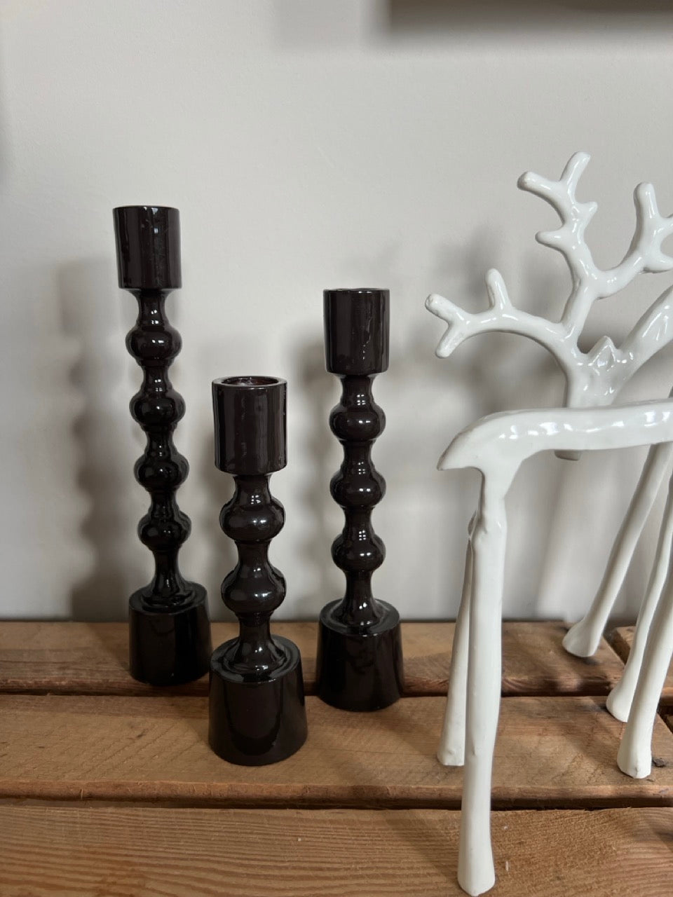 Shop the Look kerstdecoratie in wit, bruin en taupe – complete moderne winterset