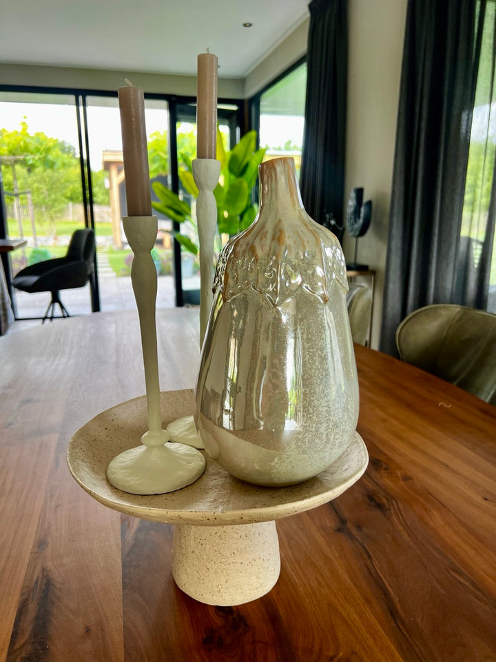Shop the look - Decoratie plateau met vaas en kandelaars