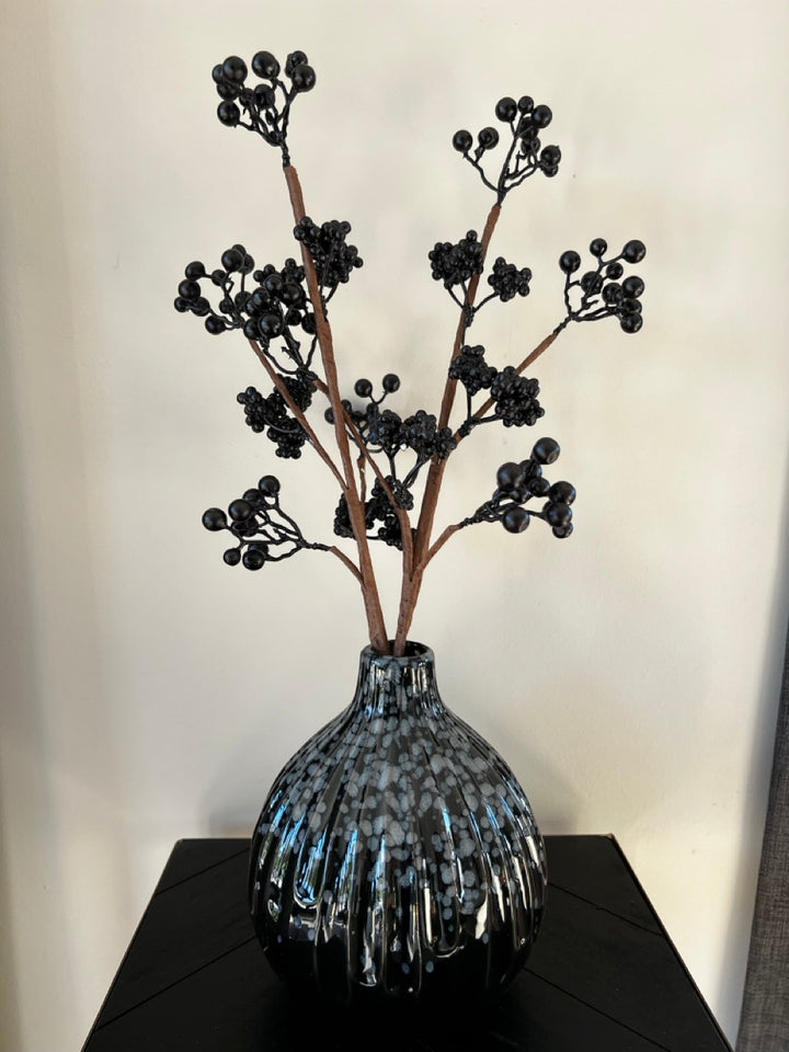 Zweig mit Beeren - 50 cm hoch - Schwarz oder Lila