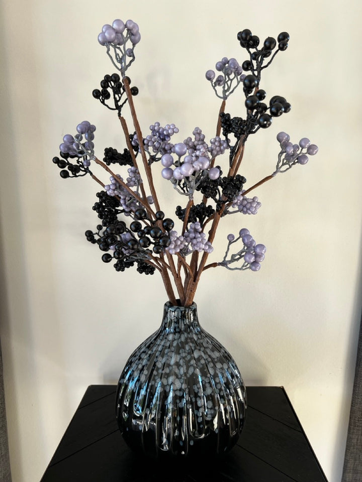 Zweig mit Beeren - 50 cm hoch - Schwarz oder Lila