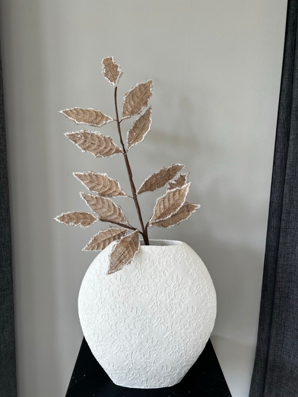 Tak met jute bladeren - 76cm hoog