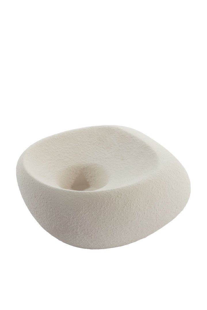 Teelicht ALKA Keramik - 20,5x20,5x12 cm - Creme