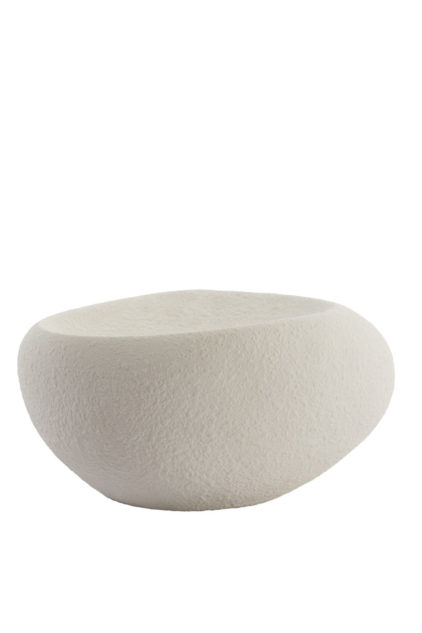 Teelicht ALKA Keramik - 20,5x20,5x12 cm - Creme