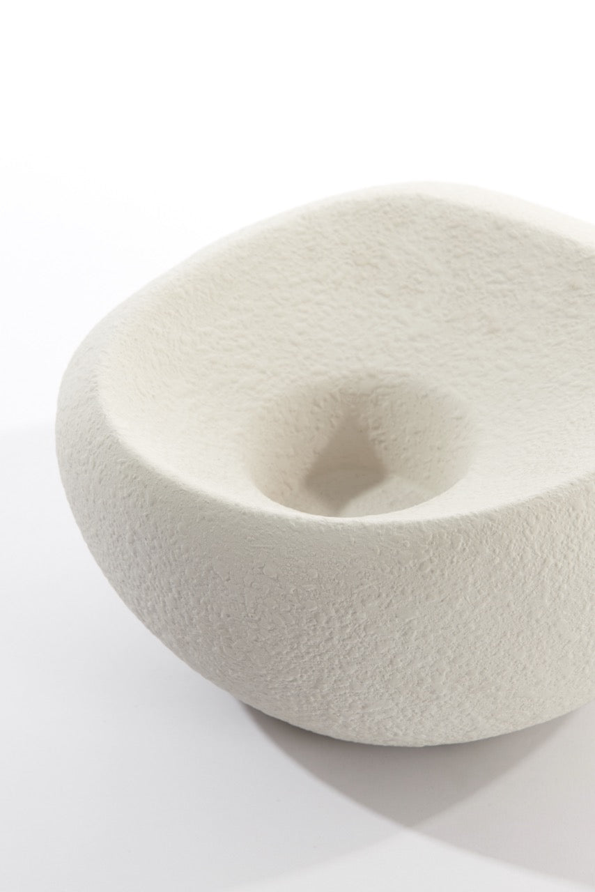 Teelicht ALKA Keramik - 20,5x20,5x12 cm - Creme